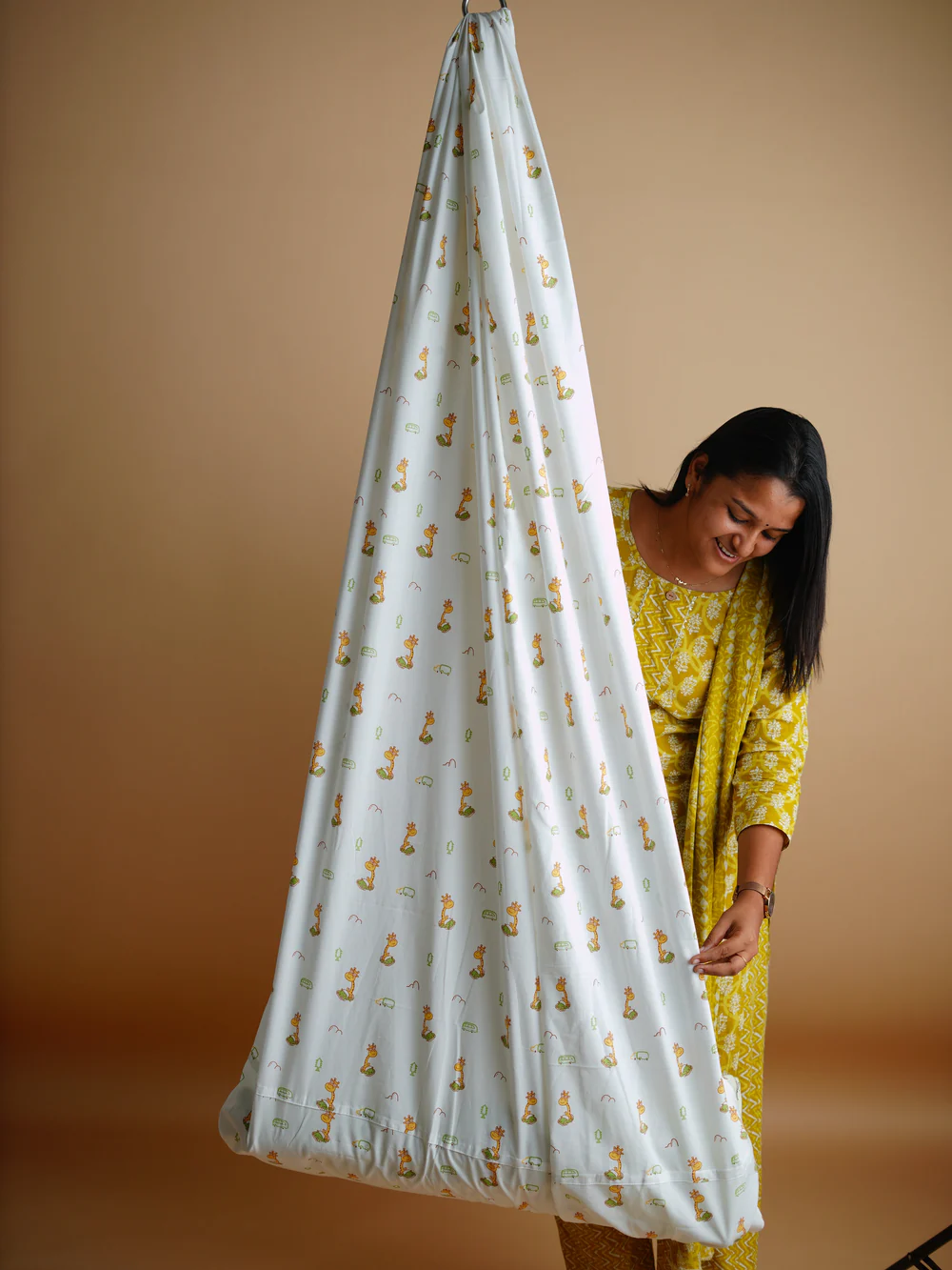 firstin aloe wash vespa printed poplin cradle / thottil / jhula with net firstin aloe wash vespa printed poplin cradle / thottil / jhula with net
