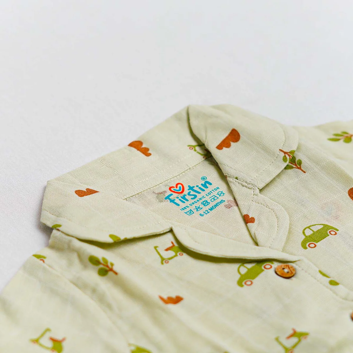 firstin aloe wash vespa printed muslin night suit set firstin aloe wash vespa printed muslin night suit set