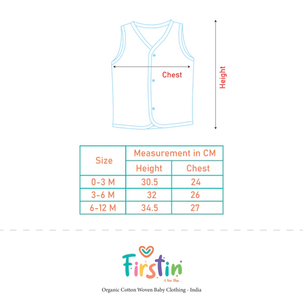 firstin muslin jabla snap button sleeveless assorted (any 3 prints) 3 pcs pack combo firstin muslin jabla snap button sleeveless assorted (any 3 prints) 3 pcs pack combo