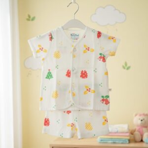 firstin aloe wash vespa muslin jablas shorts set sleeveless